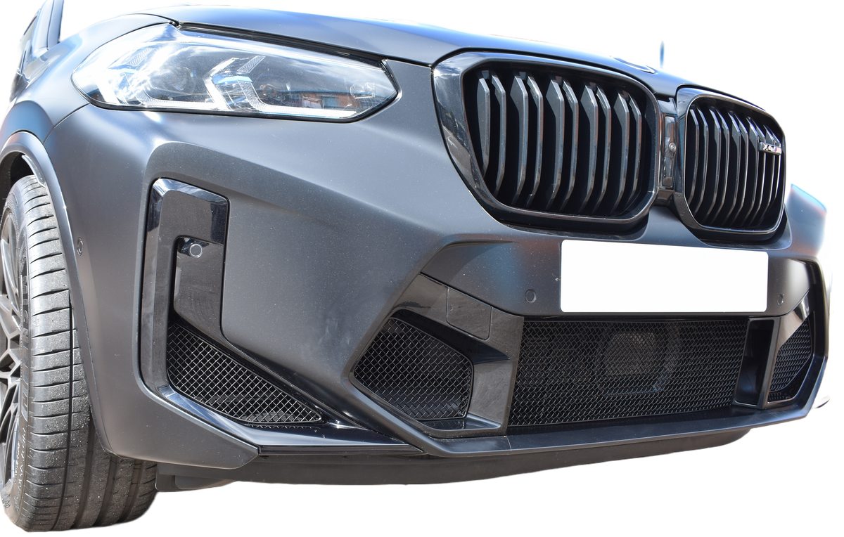 BMW X3 M X4 M Competition Zunsport Black Front Mesh Grille Set - image 1
