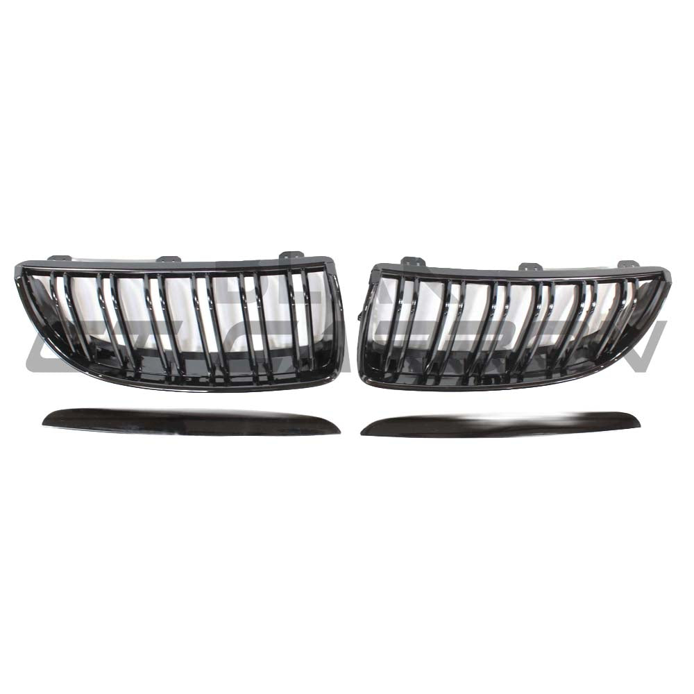 BMW E90 3 SERIES PRE-LCI DOUBLE SLAT BLACK GRILLES