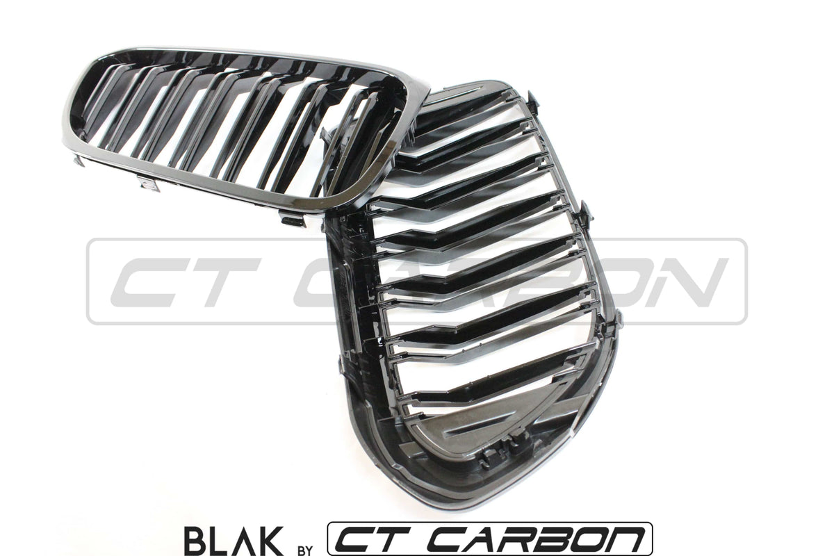 BMW M5 F90 / 5 SERIES G30/G31 DOUBLE SLAT BLACK GRILLES