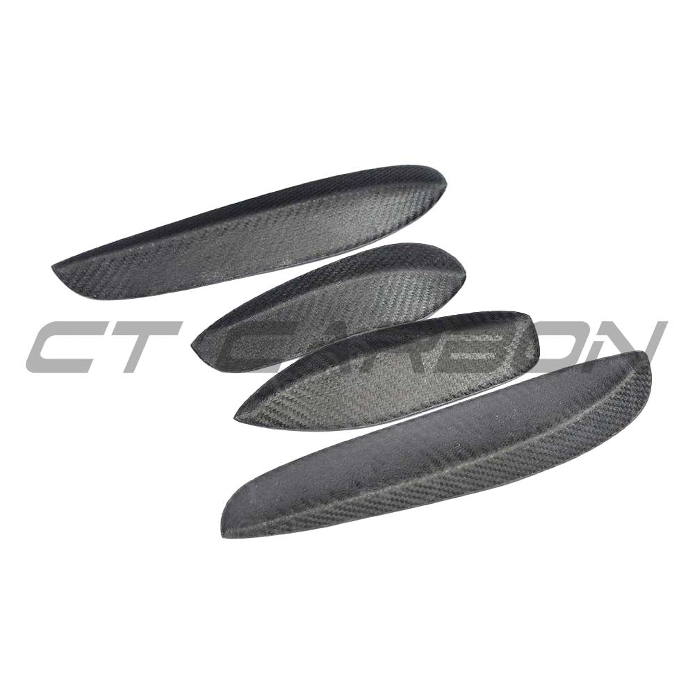 MERCEDES W205 C63 & C63S FRONT BUMPER CARBON FIBRE CANARDS / FINS