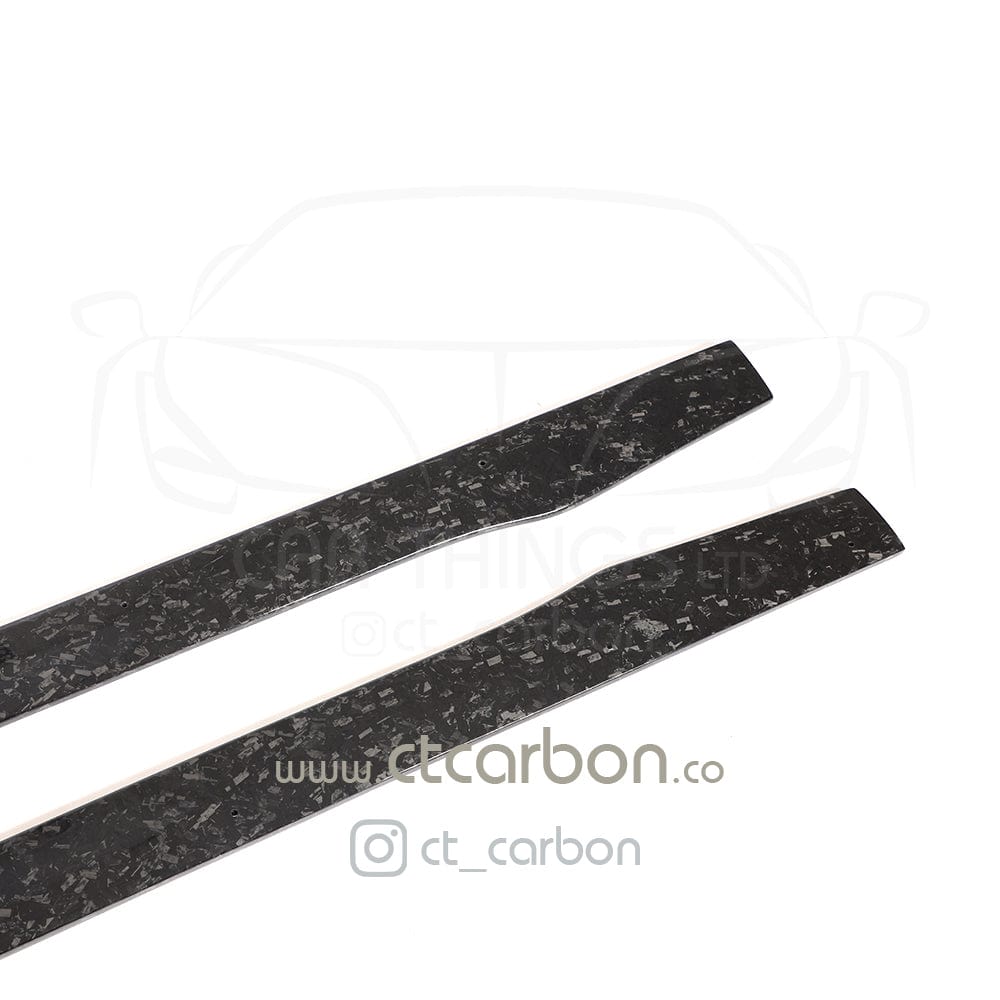 MERCEDES C63/C63S W205 COUPE & SALOON FORGED CARBON FIBRE SIDE SKIRTS - V2