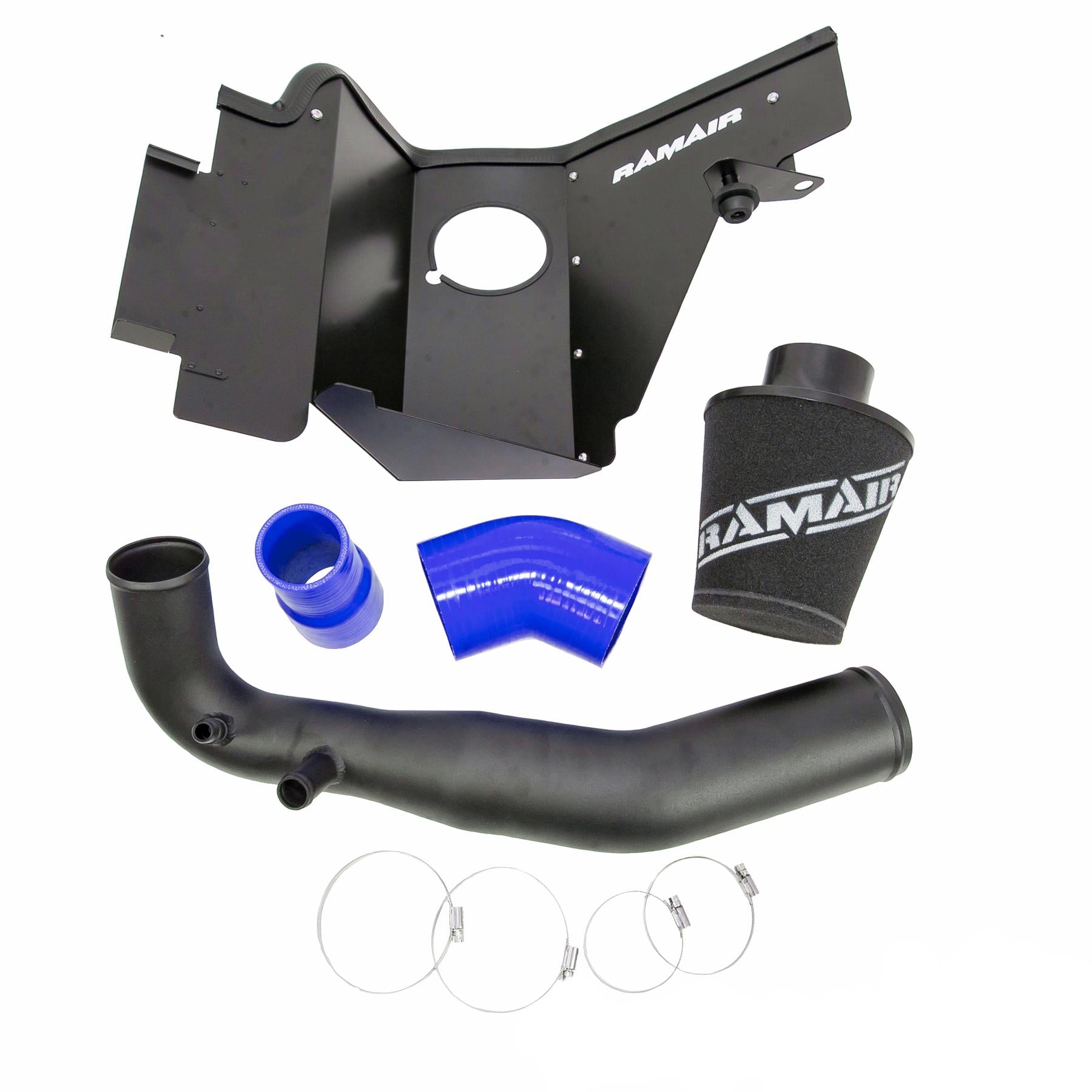 Performance Foam Induction Kit for 2.3 Ecoboost Ford Mustang - Blue Hose