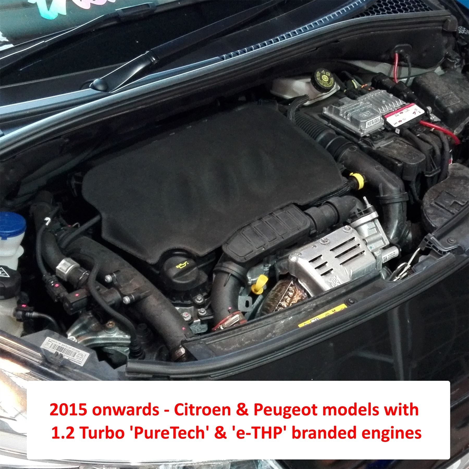 Performance Foam Induction Kit for 1.2 THP & VTI Citroen & Peugeot - Black Hose