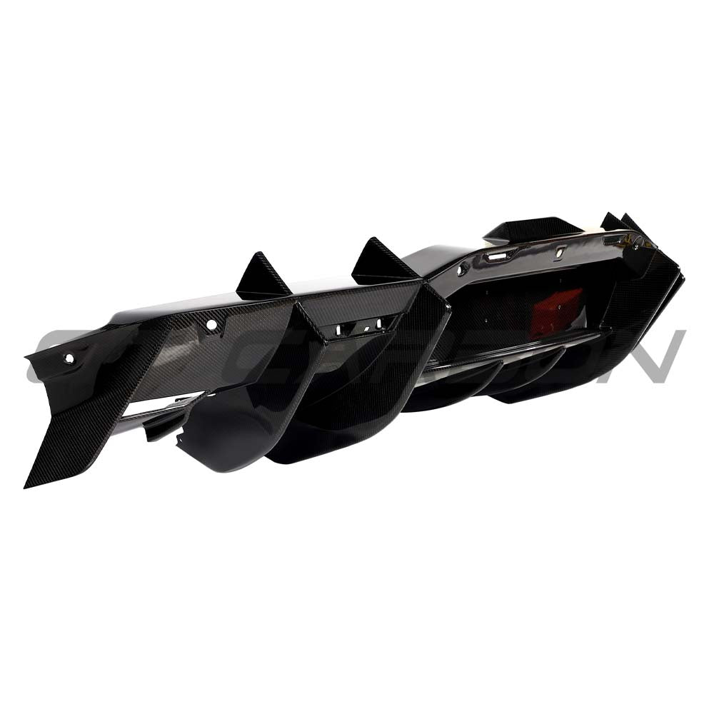 LAMBORGHINI REVUELTO CARBON FIBRE REAR DIFFUSER - CT DESIGN