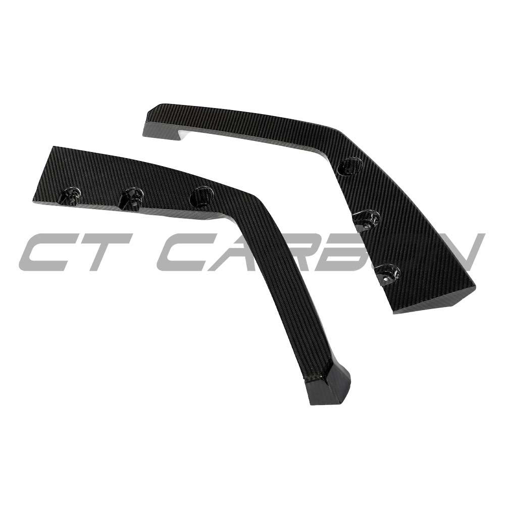 BMW F95 X5M 2019+ DRY CARBON FIBRE REAR BUMPER CORNERS - V1