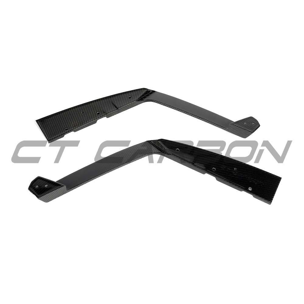 BMW F95 X5M 2019+ DRY CARBON FIBRE REAR BUMPER CORNERS - V1