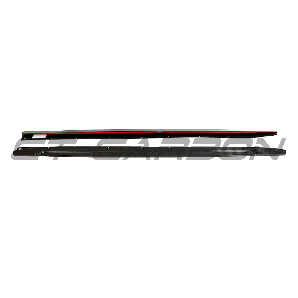 BMW F97/G01/G08 X3/X3M/IX3 LCI 2021+ DRY CARBON FIBRE SIDE SKIRTS - V1
