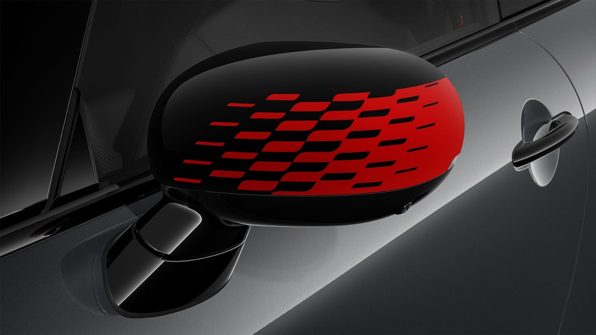 MINI F66 Cooper S / JCW Pro Chequered Mirror Caps