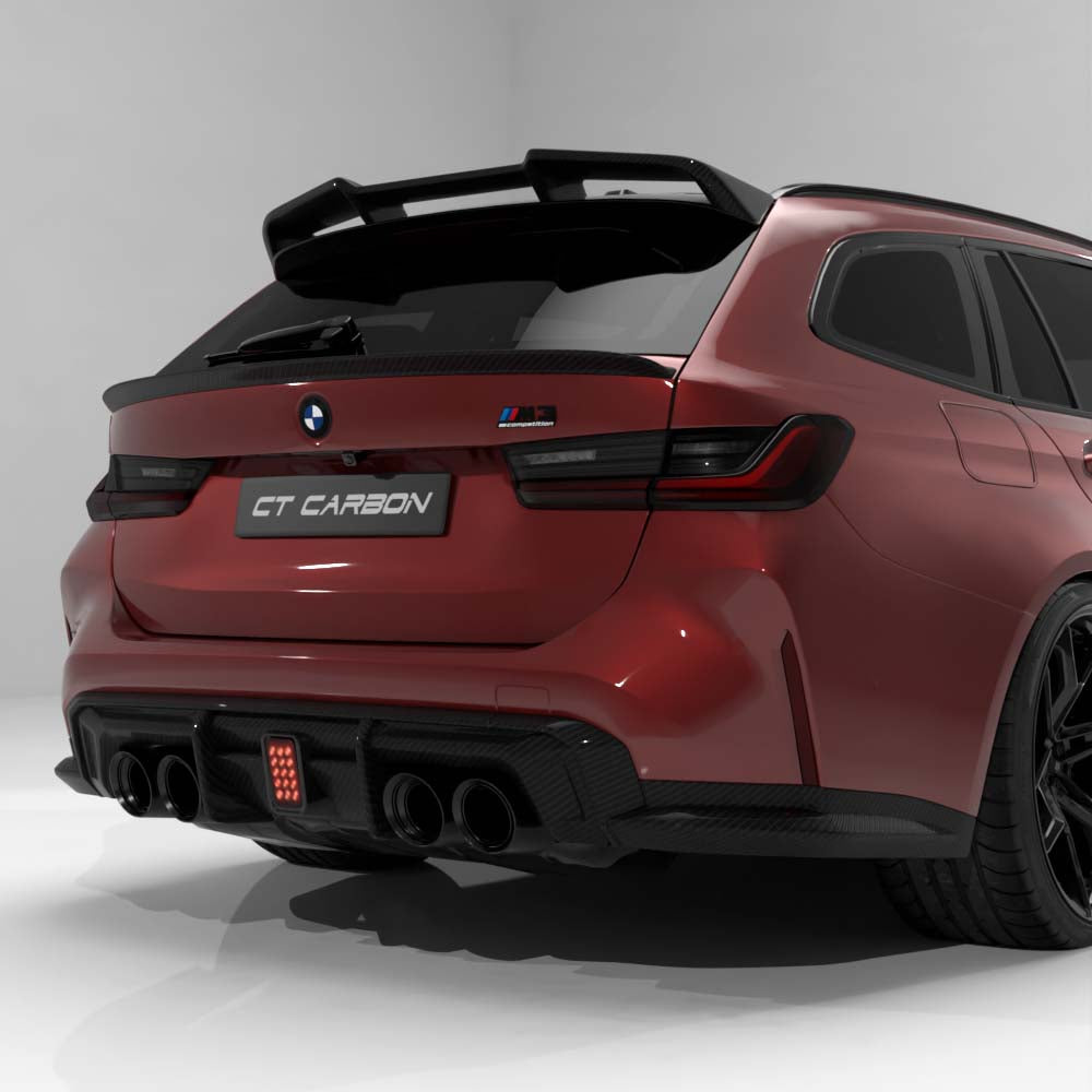 BMW G81 M3 & G21 3 SERIES TOURING 2018+ CARBON FIBRE ROOF SPOILER - V4 - CT DESIGN