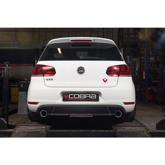 VW Golf GTD (Mk6) 2.0 TDI (5K) (09-13) GTI Style Cat Back Performance Exhaust