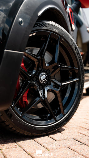 VW Golf MK8 GTI/R M-W1 19" Gloss Black Motech Wheel