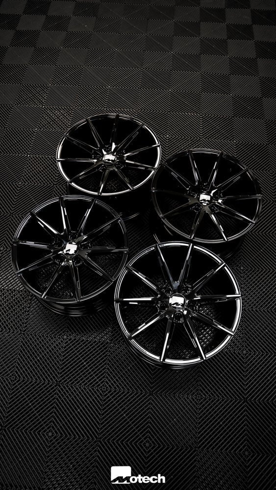 Motech Chronos 19" Gloss Black Wheels 5x112 BMW Fitment