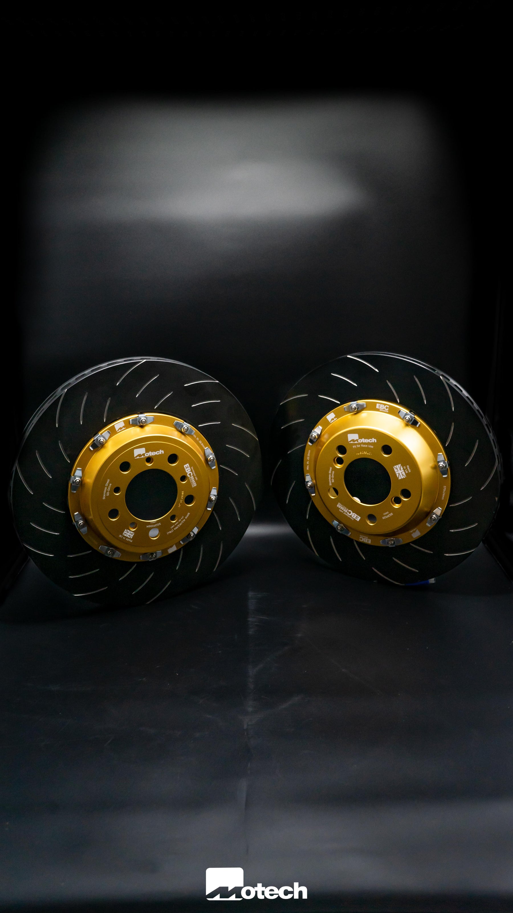 BMW F80/82/87 M2 M3 M4 EBC Exclusive Gold Motech Two-Piece Floating Disc & Pads