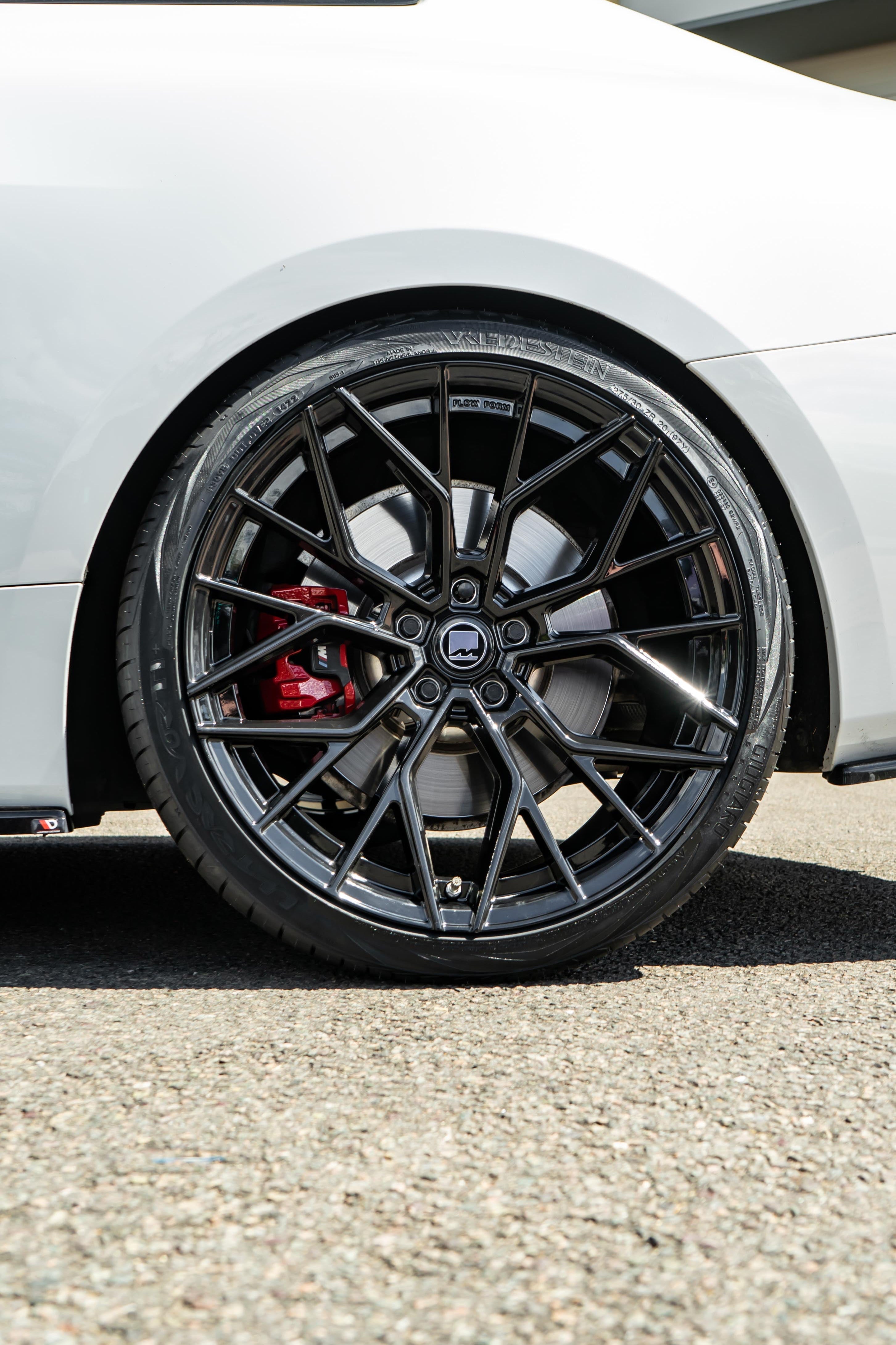 BMW i4 M-W3 20" Precision Black Motech Wheel