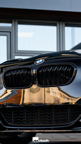 BMW F20/F21 M135i/140i (LCI) Gloss Black Double Slat Kidney Grilles