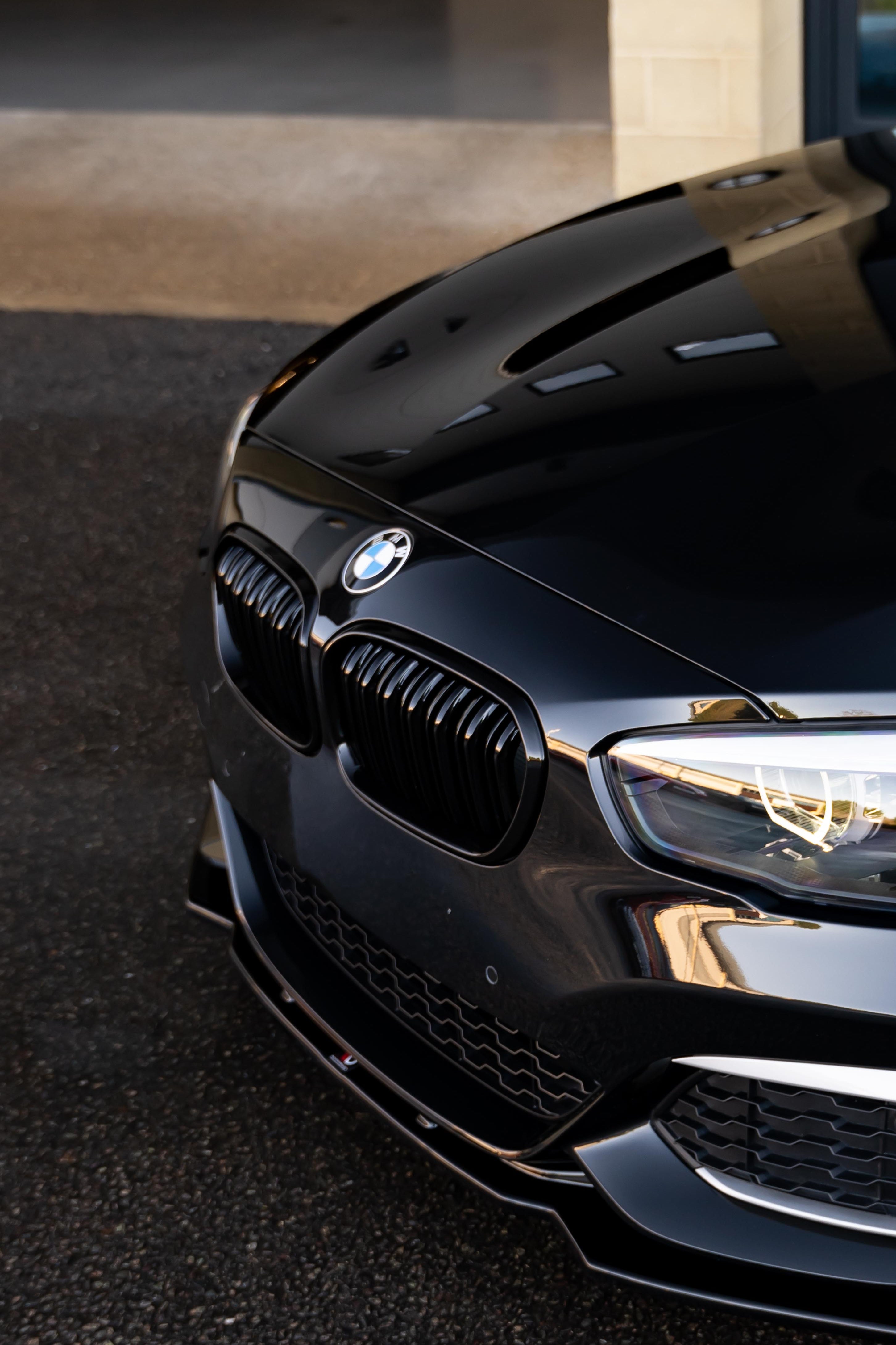 BMW F20/F21 M135i/140i (LCI) Gloss Black Double Slat Kidney Grilles