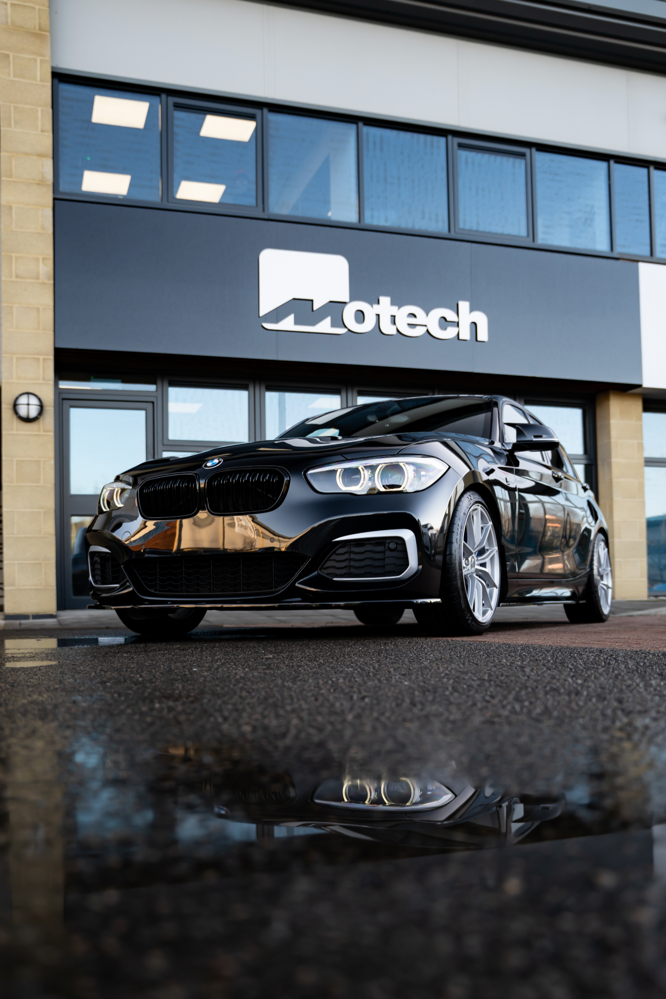 BMW F20/F21 M135i/140i (LCI) Gloss Black Double Slat Kidney Grilles